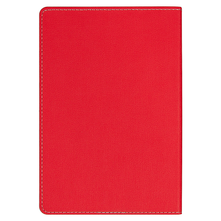 Ежедневник Flexy Viva Latte Sand Color A5, серый с красным, недатированный, в гибкой обложке