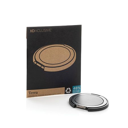Магнитный держатель для телефона Terra Magnetic из переработанного пластика и алюминия RCS