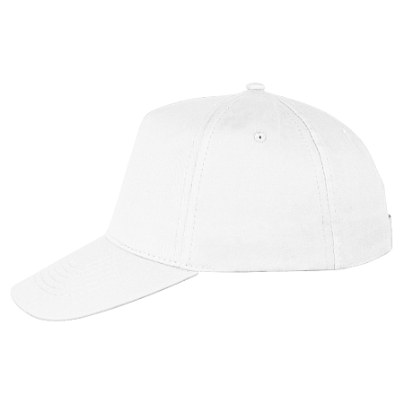 Кепка 5-панельная Lester Velcro 180, белая