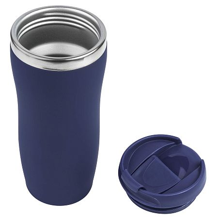 Термокружка SLIM SOFT COLOR 350мл. Темно-синяя 6030.14