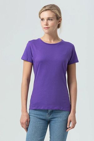 Футболка женская Miss 150, темно-фиолетовая, размер XL