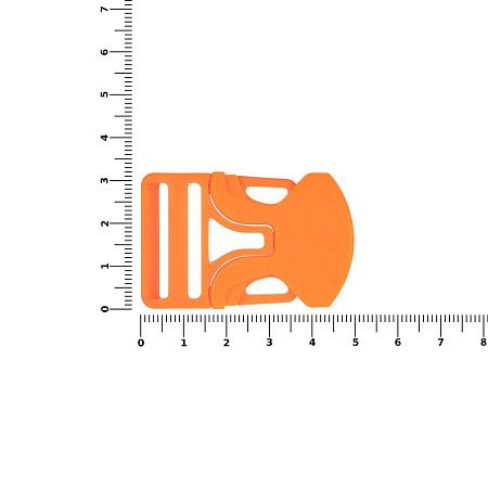 Застежка-пряжка односторонняя Triden, оранжевый неон