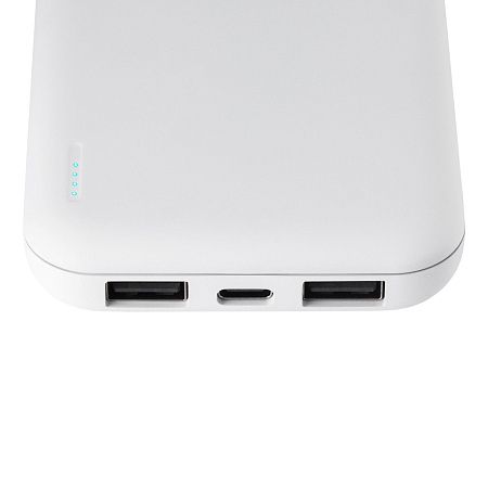 Внешний аккумулятор с подсветкой Люче (Luce) 10000 mAh, белый