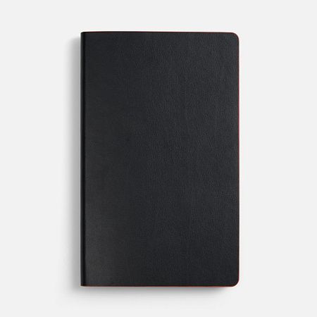 Ежедневник Trait, недатированный, черный с красным