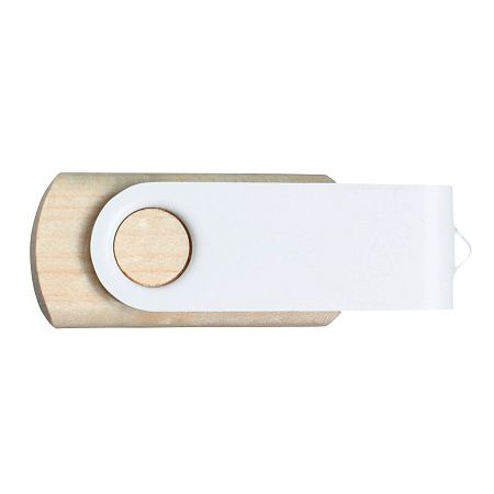 Флешка TWIST WOOD COLOR Светлое дерево с белым 4014.31.07.64ГБ