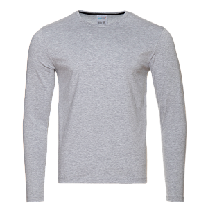 Лонгслив STAN хлопок/эластан 180, 35, Серый меланж,  (50/60)  (46/S)