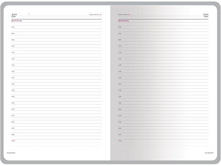 Ежедневник недатированный А4 «Sidney Nebraska» с серебряным срезом