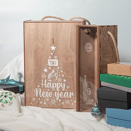 Ящик подарочный WINOTEKA размер 34,5 х 11,5 х 11 см