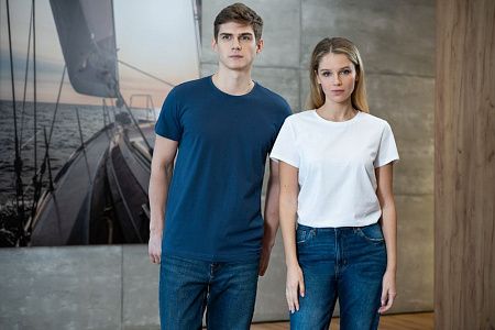 Футболка женская Ladies American U, темно-синяя, размер S