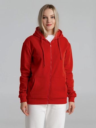 Толстовка на молнии с капюшоном Siverga Heavy 2.0, красная, размер S