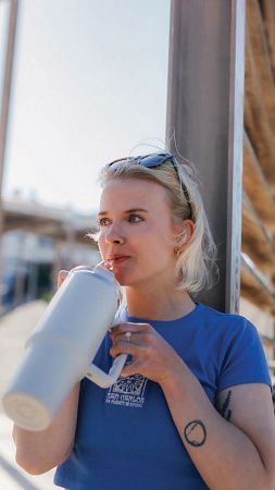 Термокружка Peakflow из переработанной стали RCS, 1.2 л