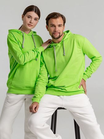 Толстовка с капюшоном Unit Kirenga, зеленое яблоко, размер XL