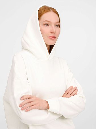 Худи оверсайз унисекс Tolla, молочное, размер XS/S