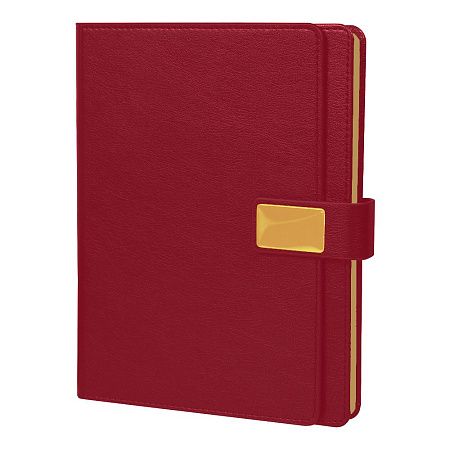 Ежедневник в суперобложке Country Alfa Mocco Business Edition B5, полутвердый, бордовый с золотом