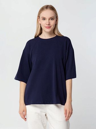 Футболка унисекс оверсайз Street Vibes, темно-синяя, размер XS/S