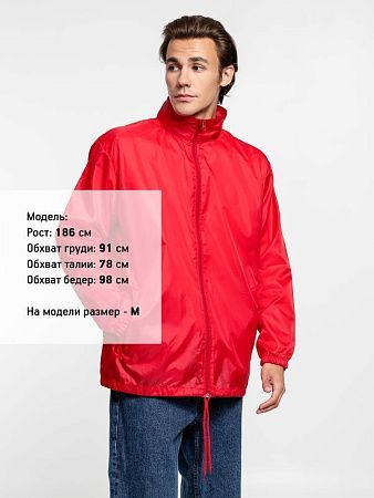 Ветровка унисекс Shift, красная, размер XS