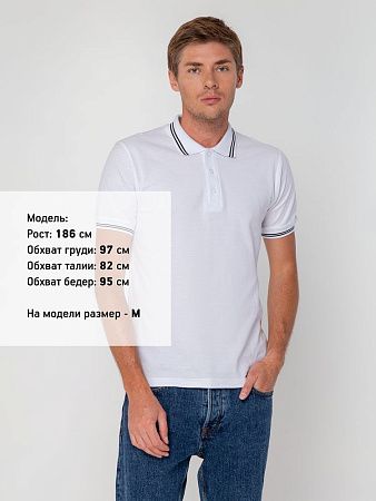 Рубашка поло Virma Stripes, белая, размер S