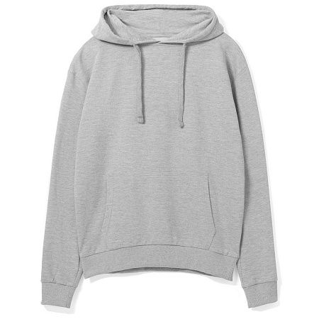 Толстовка с капюшоном Unit Kirenga, серый меланж, размер S