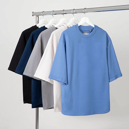 Футболка оверсайз унисекс Kosmos 2.0, светло-серая, размер XS/S