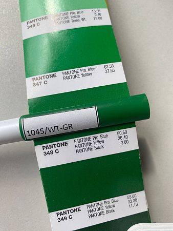 Ручка шариковая CONSUL, пластиковая, белая/зеленая