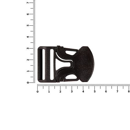 Застежка-пряжка односторонняя Triden, черный