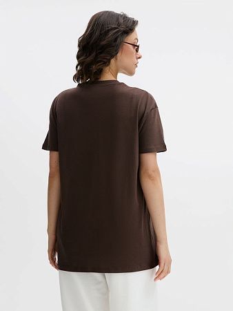 Футболка унисекс Regent 150, темно-коричневая (шоколад), размер XXL