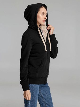 Толстовка унисекс на молнии Sherpa 280, черная, размер XXS