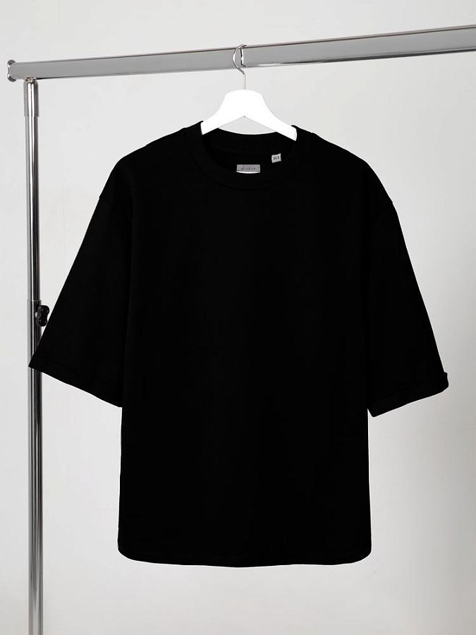 Футболка оверсайз унисекс Kosmos 2.0, светло-серая под нанесение