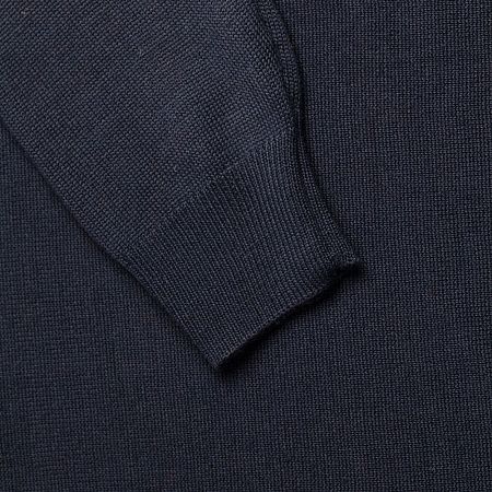 Джемпер Stitch с контрастной отделкой, синий с зеленым, размер M