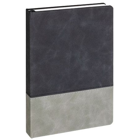 Ежедневник Horizon, недатированный, серый с черным