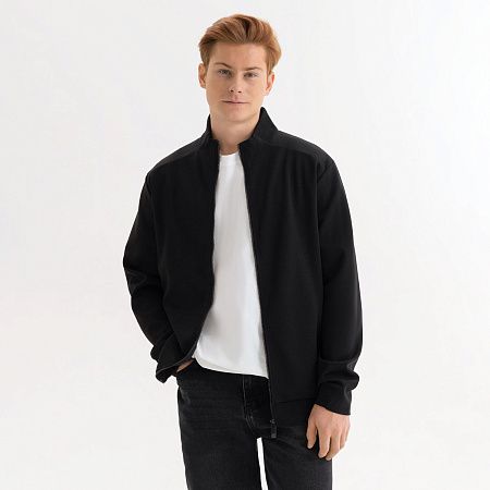 Толстовка на молнии Астин (Astin) черная, размер XXXL