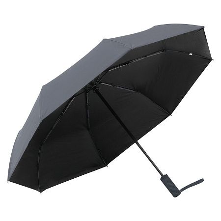 Зонт складной автоматический Forest Nautilus Bicolour диаметр 117 см, темно-серый/черный, в подарочной коробке  