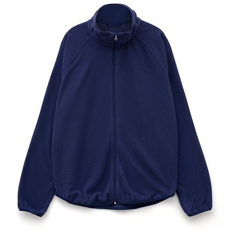 Куртка флисовая унисекс Fliska, темно-синяя, размер XL/2XL