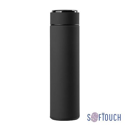 Термос "Бостон next" 500 мл с индикацией температуры, soft touch, сменная батарейка