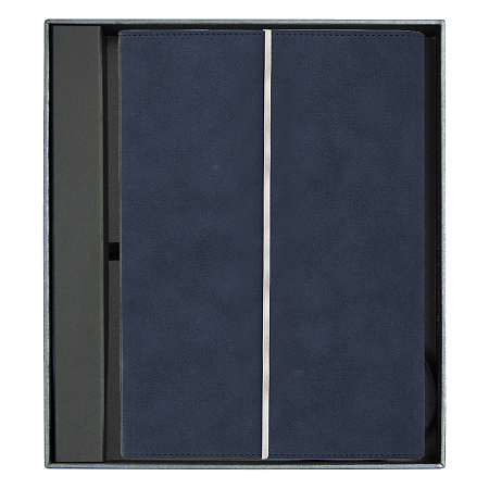 Ежедневник в суперобложке Country Galaxy Nuba A5+ в подарочной коробке, темно-синий, недатированный, в твердой обложке