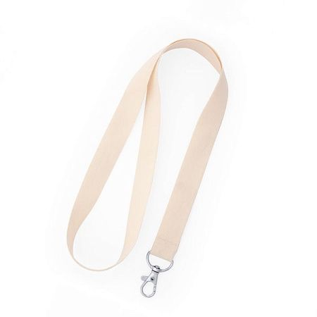 Ланъярд из хлопка ROOMER, БЕЖЕВЫЙ