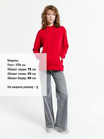 Худи унисекс Westray, красное, размер 3XL