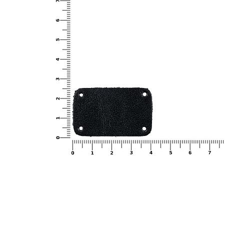 Лейбл кожаный Beta, S, черный