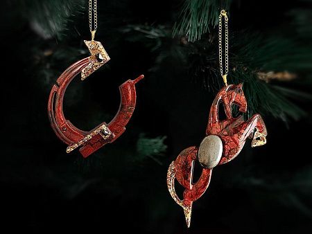 Набор елочных игрушек: Лошадь, Подкова