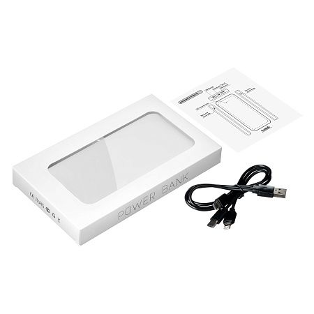 Внешний аккумулятор Элари Плюс (Elari Plus) 10000 mAh, белый