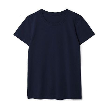 Футболка женская T-bolka Stretch Lady, темно-синяя (navy), размер L v2