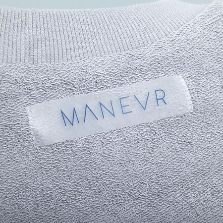 Свитшот оверсайз унисекс Vozduh, светло-серый, размер XS/S