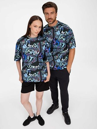 Футболка из бифлекса Morfiss с полной запечаткой на заказ, размер XS/S