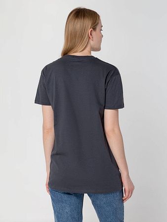 Футболка унисекс Regent 150, темно-серая (графит), размер L