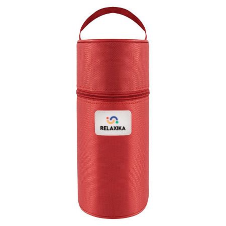 Термос Relaxika Duo 500 в чехле, стальной