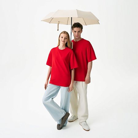 Зонт складной Азимут (Azimut), бежевый