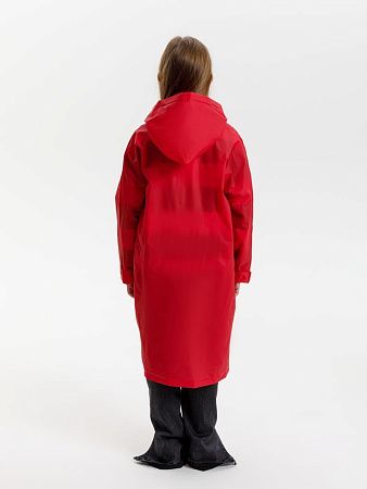 Дождевик детский RainDrop Kids, красный, размер 8 лет (118-128 см)