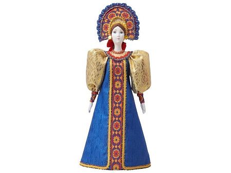 Подарочный набор: кукла фарфоровая, мёд с гецким орехом