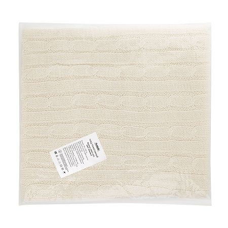 Плед Фадо (Fado) вязаный, бежевый (без подарочной коробки)