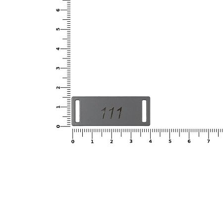 Шильдик металлический Kova, серый